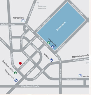 Location of the law firm in Hamburg