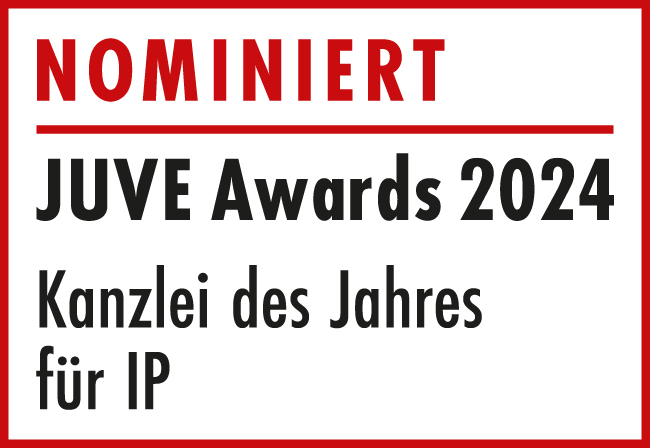 JUVE AWARDS 2024 Logo Nominierte IP